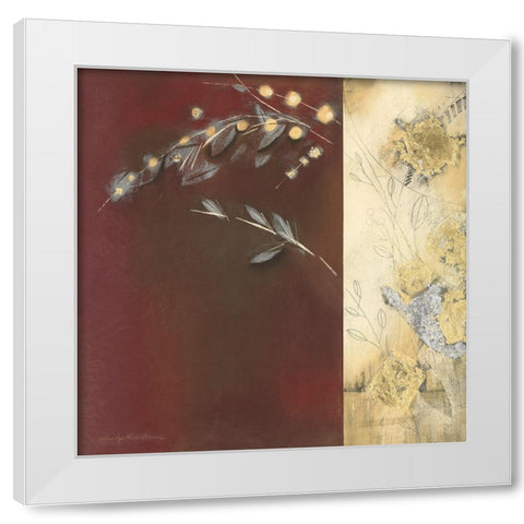 GILDED II White Modern Wood Framed Art Print by Robertson, Marilyn