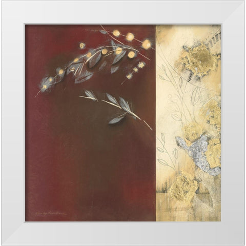GILDED II White Modern Wood Framed Art Print by Robertson, Marilyn