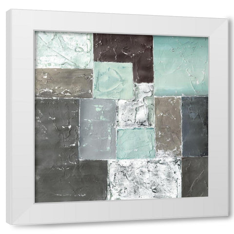 QUADRANGLE I White Modern Wood Framed Art Print by Carter, Brad