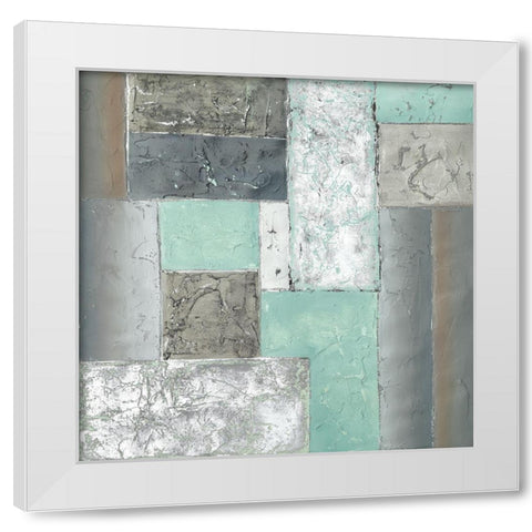 QUADRANGLE III White Modern Wood Framed Art Print by Carter, Brad