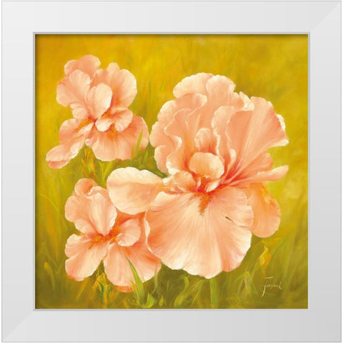 SUMMER FLAIR I White Modern Wood Framed Art Print by Fasani