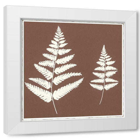 MOCCA FERN II White Modern Wood Framed Art Print by Design Show