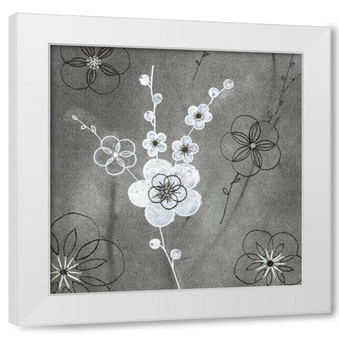 Secret Garden I White Modern Wood Framed Art Print by Design Show