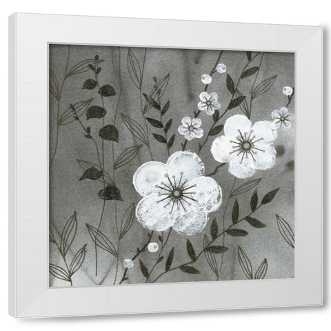 Secret Garden II White Modern Wood Framed Art Print by Design Show