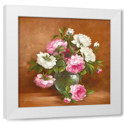 FESTIVE BOUQUET II White Modern Wood Framed Art Print by Fasani