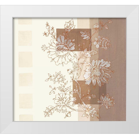 Seline I White Modern Wood Framed Art Print by Verbeek-Van Den Broek