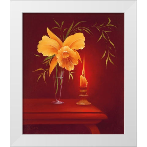 SENTIMENTAL EVENING I White Modern Wood Framed Art Print by Smith, B.