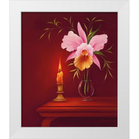 SENTIMENTAL EVENING II White Modern Wood Framed Art Print by Smith, B.