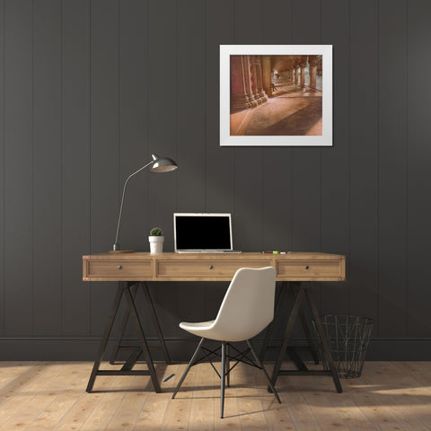 ATTENDO A S.MARCO White Modern Wood Framed Art Print by Sgarbossa, Antonio