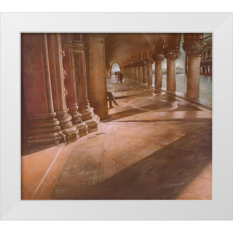 ATTENDO A S.MARCO White Modern Wood Framed Art Print by Sgarbossa, Antonio