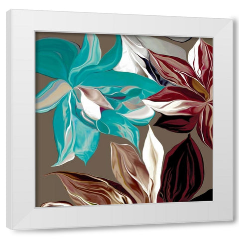 Alstroemeria I White Modern Wood Framed Art Print by Scaffardi, Sally