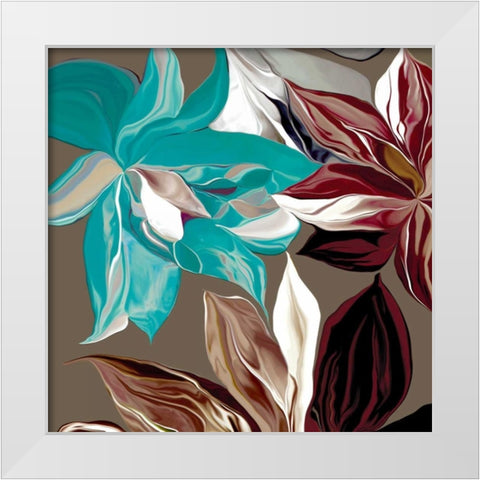 Alstroemeria I White Modern Wood Framed Art Print by Scaffardi, Sally