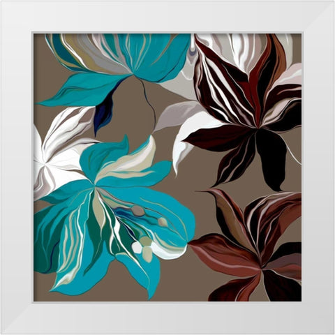 Alstroemeria II White Modern Wood Framed Art Print by Scaffardi, Sally