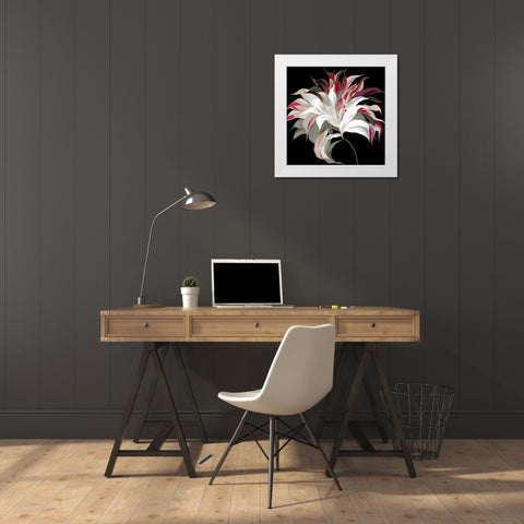 Lily Xxi White Modern Wood Framed Art Print by Scaffardi, Sally
