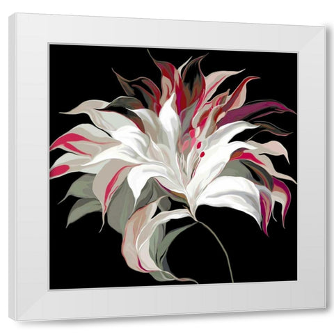 Lily Xxi White Modern Wood Framed Art Print by Scaffardi, Sally