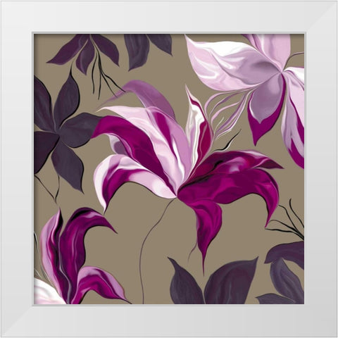 Lily XxII White Modern Wood Framed Art Print by Scaffardi, Sally