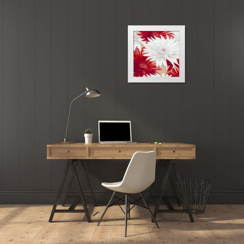 Elation II White Modern Wood Framed Art Print by Scaffardi, Sally