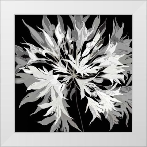 Radiance I White Modern Wood Framed Art Print by Scaffardi, Sally