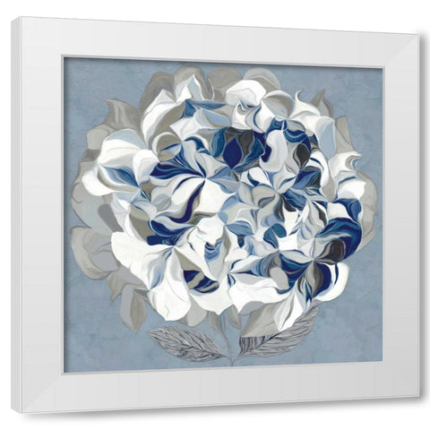 Elegant Hydrageas II White Modern Wood Framed Art Print by Scaffardi, Sally