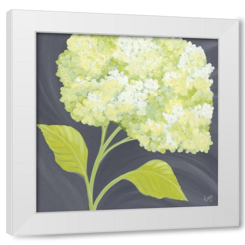 Forever Green I White Modern Wood Framed Art Print by Lake, Kaye