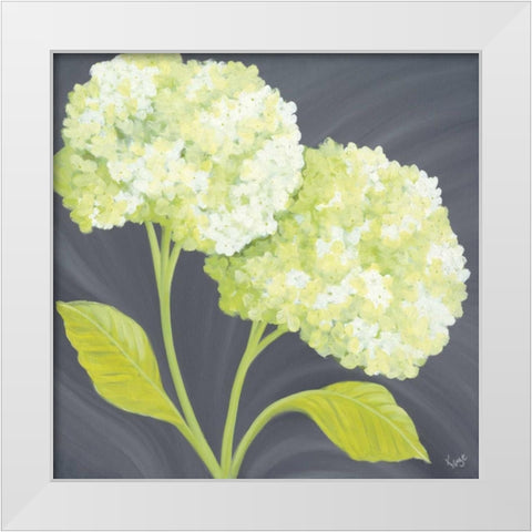 Forever Green II White Modern Wood Framed Art Print by Lake, Kaye