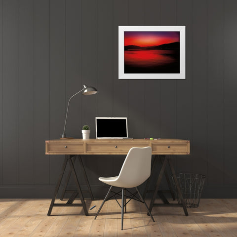LAGO MAGGIORE II White Modern Wood Framed Art Print by Weissing, Gerd