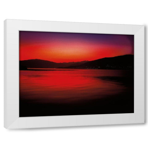 LAGO MAGGIORE II White Modern Wood Framed Art Print by Weissing, Gerd