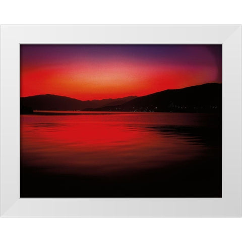 LAGO MAGGIORE II White Modern Wood Framed Art Print by Weissing, Gerd