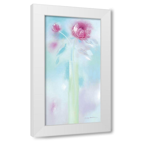 SINGLE SUMMER BLOOM I White Modern Wood Framed Art Print by Robertson, Marilyn