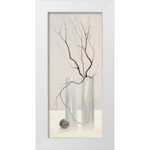 Slender Twigs II White Modern Wood Framed Art Print by Wonder, Alice