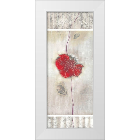 LINEN I White Modern Wood Framed Art Print by Robertson, Marilyn