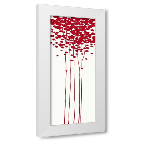 Summers Bounty I White Modern Wood Framed Art Print by Sakai, Takashi