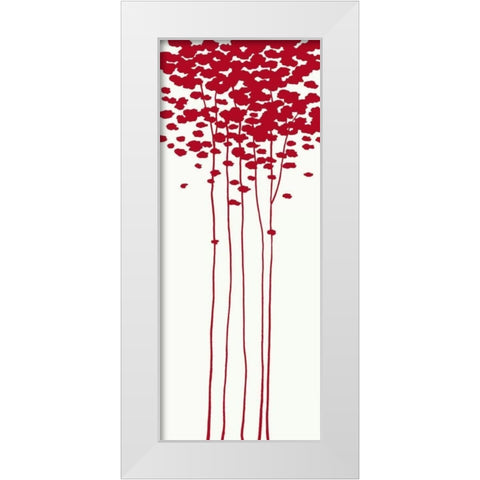 Summers Bounty I White Modern Wood Framed Art Print by Sakai, Takashi