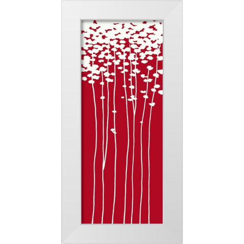 Summers Bounty II White Modern Wood Framed Art Print by Sakai, Takashi