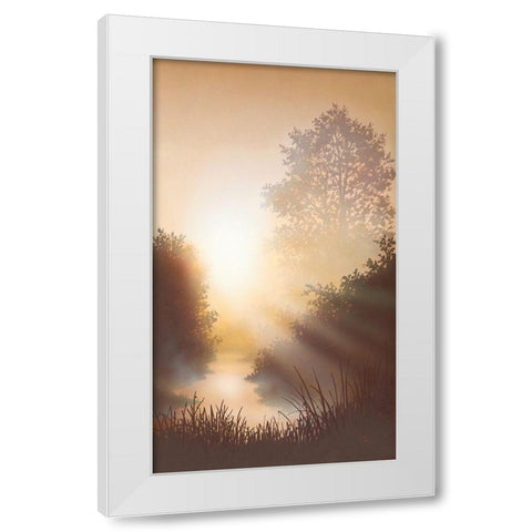 EARLY SPRING I White Modern Wood Framed Art Print by Walsh, Peter