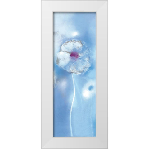 HIMALAYAN BLUE I White Modern Wood Framed Art Print by Robertson, Marilyn