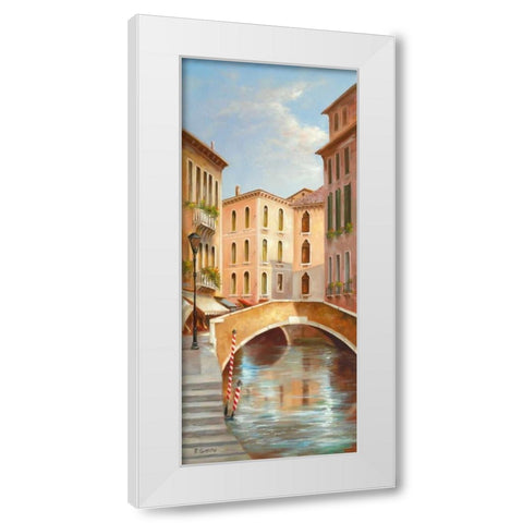 Memories Of Venice I White Modern Wood Framed Art Print by Smith, B.