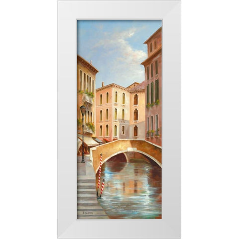 Memories Of Venice I White Modern Wood Framed Art Print by Smith, B.