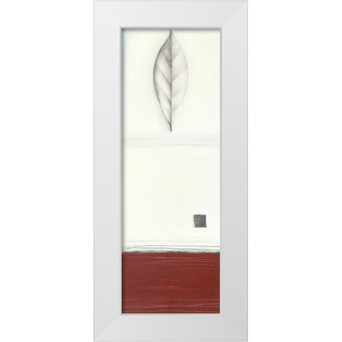 Leaf White Modern Wood Framed Art Print by Gore, Ally-Reader, Robert