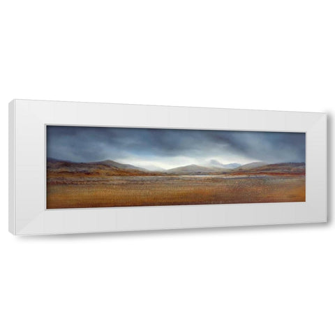 Distant Horizons II White Modern Wood Framed Art Print by Dworok, Peter