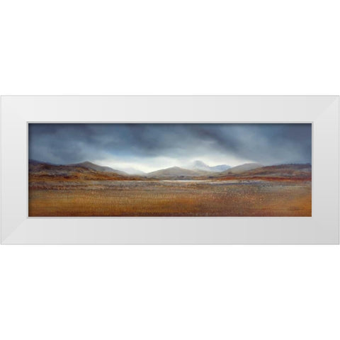 Distant Horizons II White Modern Wood Framed Art Print by Dworok, Peter