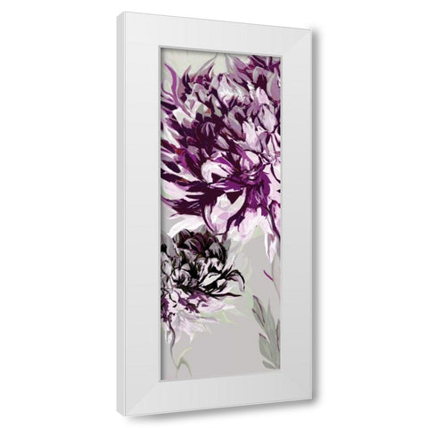 Purple Allure I White Modern Wood Framed Art Print by Scaffardi, Sally