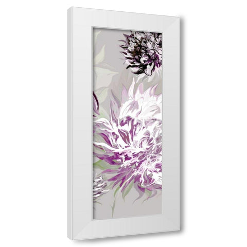 Purple Allure III White Modern Wood Framed Art Print by Scaffardi, Sally