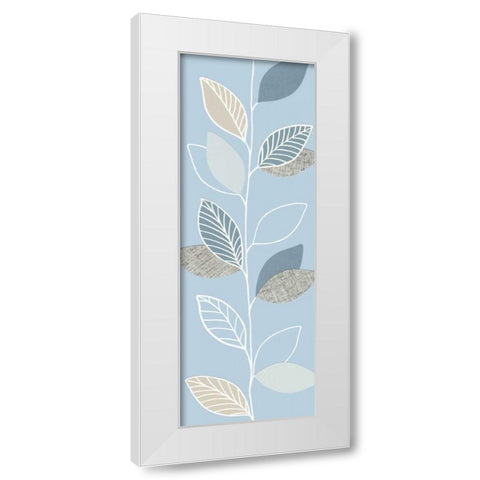 Blue Pageant II White Modern Wood Framed Art Print by Design Show