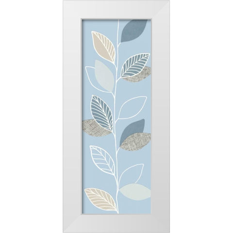 Blue Pageant II White Modern Wood Framed Art Print by Design Show