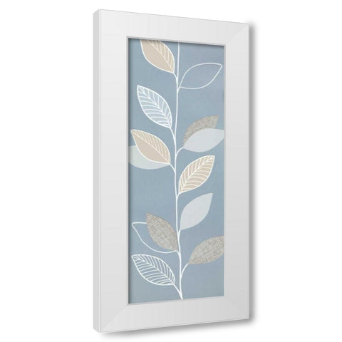 Blue Pageant III White Modern Wood Framed Art Print by Design Show