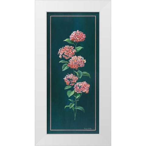 VINTAGE HYDRANGEA White Modern Wood Framed Art Print by v.d. Valk, Karin
