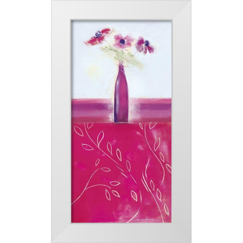 CRIMSON II White Modern Wood Framed Art Print by Robertson, Marilyn