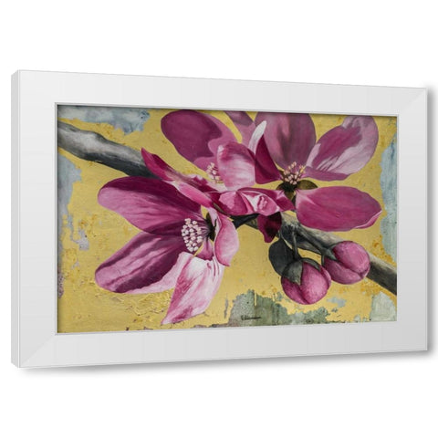 Flowers IV White Modern Wood Framed Art Print by Sedalia, David