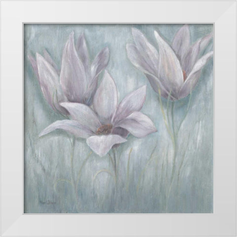 Purple II White Modern Wood Framed Art Print by Withaar, Rian